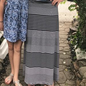 Striped Maxi Skirt